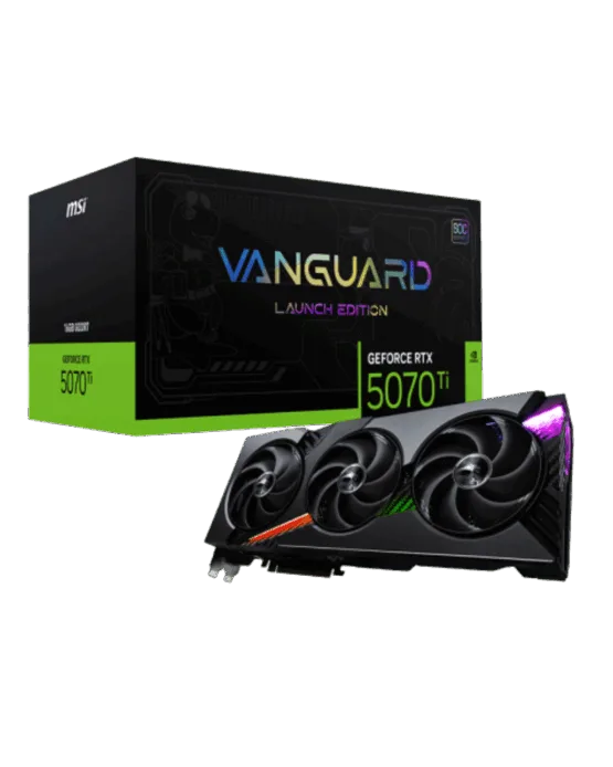 MSI GeForce RTX 5070 Ti 16G VANGUARD SOC Launch Edition Graphics Card