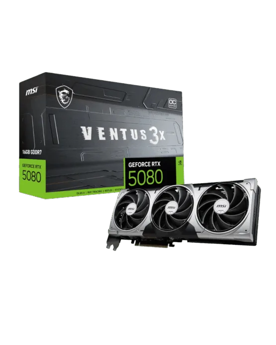 MSI GeForce RTX 5080 VENTUS 3X OC 16G Graphics Card