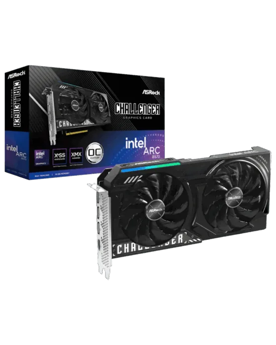 ASRock Intel Arc B570 Challenger OC 10GB GDDR6 160-BIT Graphics Card