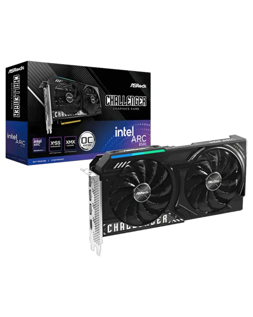 ASRock Intel Arc B580 Challenger OC 12GB GDDR6 192-BIT Graphics Card