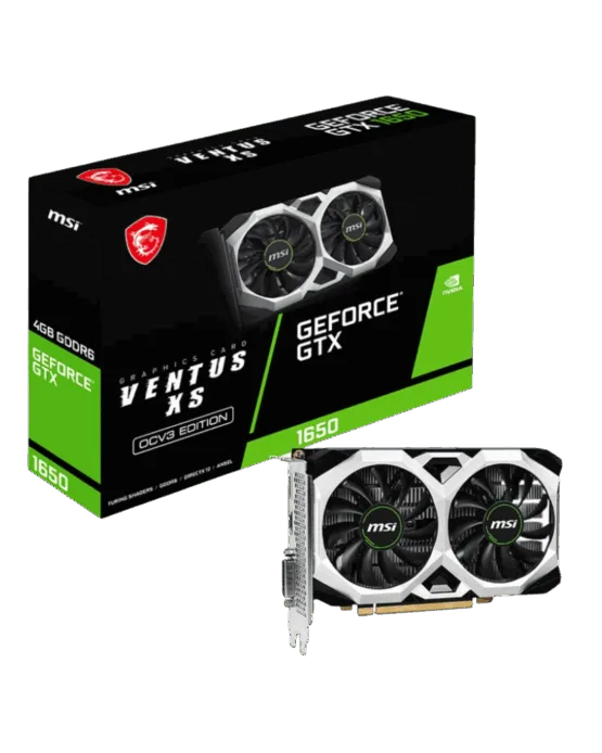 MSI Nvidia GeForce GTX 1650 D6 VENTUS XS OCV3 4GB GDDR6 128-BIT Graphics Card
