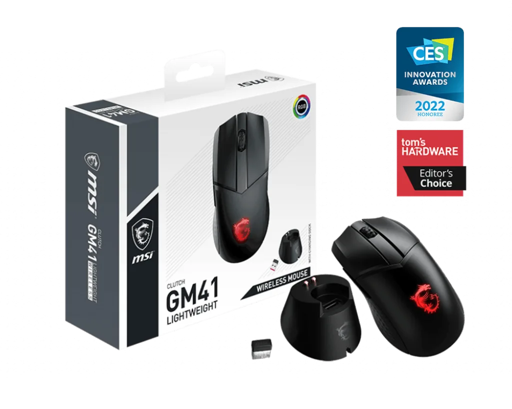 MSI Clutch GM41 Lightweight Wireless
