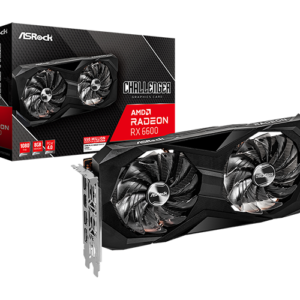 ASRock Radeon RX6600 Challenger D 8G GDDR6 128-BIT Graphics Card