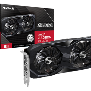 ASRock Radeon RX7600 Challenger 8G OC GDDR6 128-BIT Graphics Card