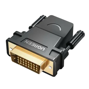 UGREEN 20124-20124 DVI (24+1) Male to HDMI Female Adapter - Black