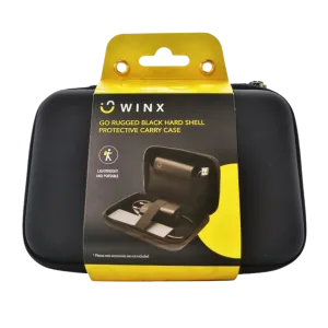 Winx Go Rugged Hardshell Protective Carry Case - Black