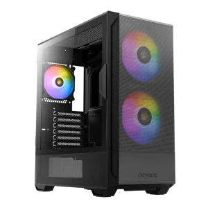 Antec NX416L ATX | Micro-ATX | ITX ARGB Mid-Tower Gaming Chassis - Black