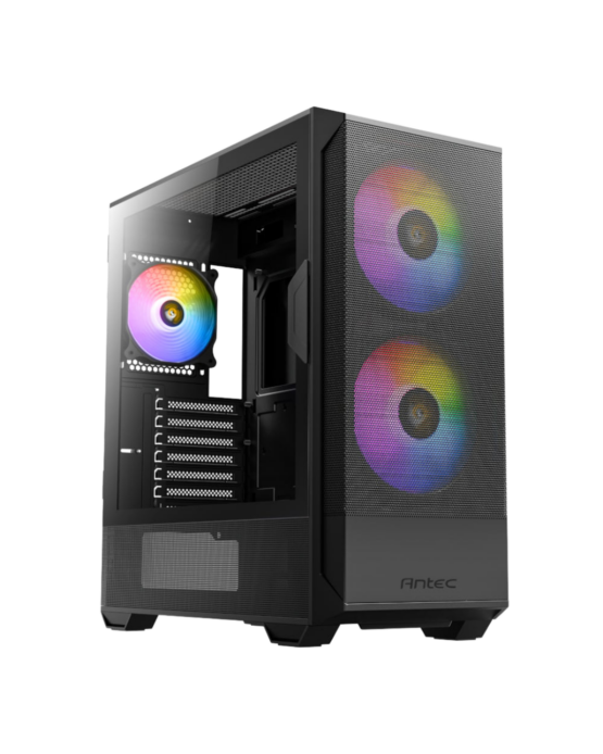 Antec NX416L ATX | Micro-ATX | ITX ARGB Mid-Tower Gaming Chassis - Black