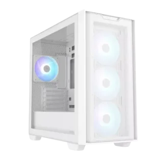 🖥️ ASUS A21 Tempered Glass – White Edition (Micro-ATX Case)