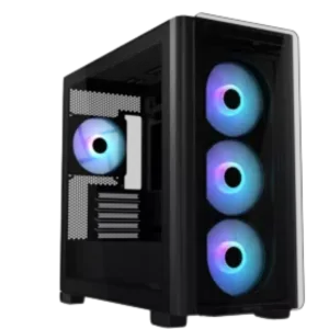🖥️ ASUS A23 PLUS TG ARGB – Black Micro-ATX Case