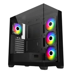 FSP M340 ARGB ATX Gaming Chassis - Black
