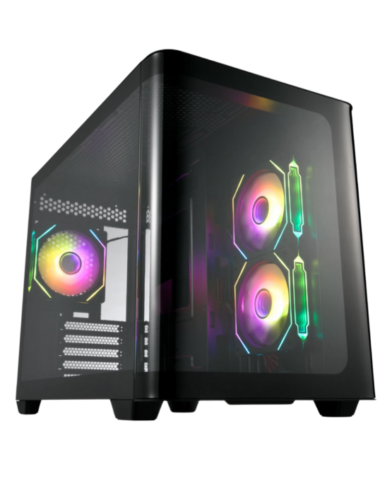 FSP S380 ARGB M-ATX Mid Tower Gaming Chassis - Black