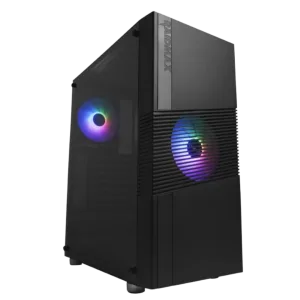 Raidmax H704 ATX | Micro-ATX | Mini-ITX ARGB Sync Mid-Tower Gaming Chassis - Black