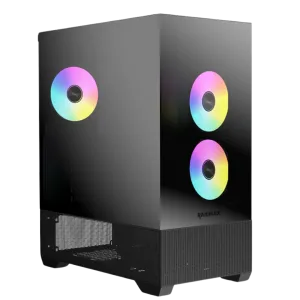 Raidmax I801 AIR CHROME E-ATX |ATX | Micro-ATX | Mini-ITX ARGB Mid-Tower Gaming Chassis - Black