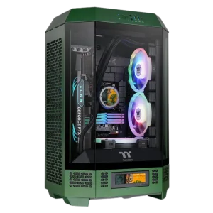 The Tower 300 Racing Green Micro Tower Chassis
