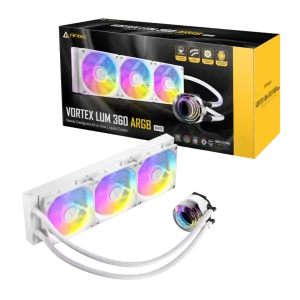Antec VORTEX LUM 360 ARGB AIO CPU Liquid Cooler - White