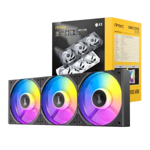 Antec Connect 120 ARGB PWM Fan 3 Pack - Black