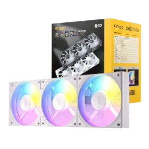 Antec Connect 120 ARGB PWM Fan 3 Pack - White