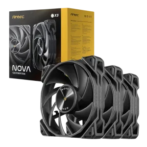 Antec NOVA 120 PWM Fan 3 Pack with Speed Controller - Black