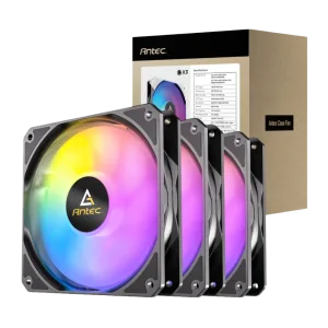 Antec P12 ARGB 120 PWM Case Fan 3 Pack - Black