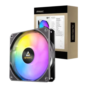 Antec P12 PWM 120mm ARGB Reverse Case Fan - Black