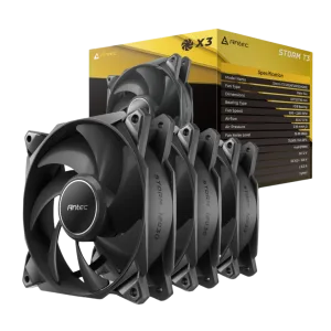Antec Storm T3 120 PWM Case Fan 3 Pack - Black