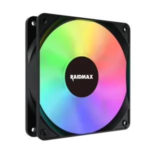 Raidmax NVX120FBDC4 120mm 3pin ARGB 4in1 Fan - Black