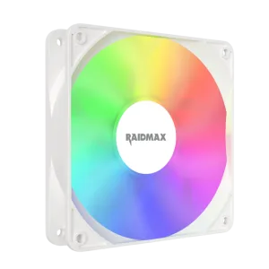 Raidmax NVX120FWDC4 120mm 3pin ARGB 4in1 Fan - White