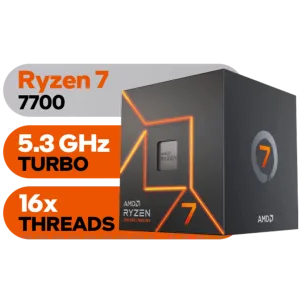 AMD RYZEN 7 7700 8-Core 3.8GHz AM5 CPU