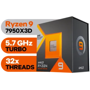 AMD RYZEN 9 7950X3D 16-Core 4.2GHz AM5 CPU