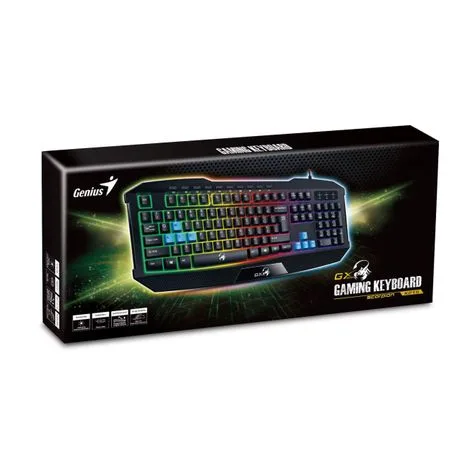 Genius Keyboard, USB Scorpion K215 Black - Image 2