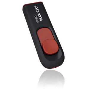 ADATA USB 2.0 RETRACTABLE 64GB BLK/RED
