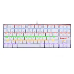 REDRAGON KUMARA Mechanical 87 Key|RGB Backlit Gaming Keyboard - White