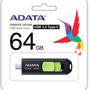 ADATA USB 3.2 RETRACTABLE 64GB BLK/BLU - Image 2