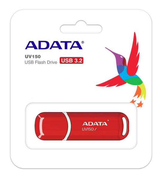 ADATA UV150 USB 3.2 64GB SNAP CAP RED