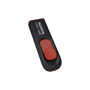 ADATA USB 2.0 RETRACTABLE 32GB BLK/RED