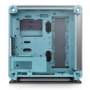 Core P6 Tempered Glass Turquoise Mid Tower Chassis - Image 2