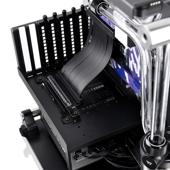 Thermaltake AC-071-CO1OTN-C1 Dual 90-Degree 130mm PCIe 4.0 x16 Black Riser Cable - Image 6