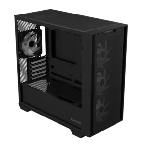 🖥️ ASUS A21 PLUS TG ARGB – Black Micro-ATX Case - Image 4