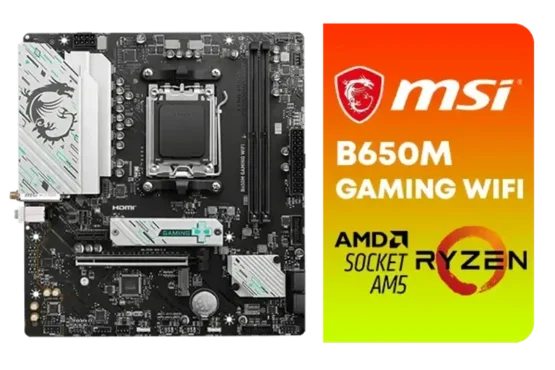 MSI B650M GAMING WIFI AMD AM5 mATX Gaming Motherboard - Image 2