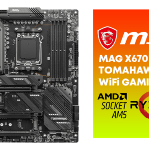 MSI MAG X670E TOMAHAWK WIFI AMD AM5 ATX Gaming Motherboard - Image 2