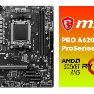 MSI A620M-E PRO AMD AM5 MATX Gaming Motherboard - Image 2