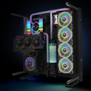 Riing Quad 14 RGB White Radiator Fan TT Premium Edition (3-Fan Pack) - Image 5