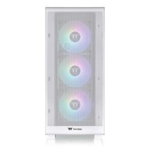 S250 TG ARGB Snow Mid Tower Chassis - Image 2