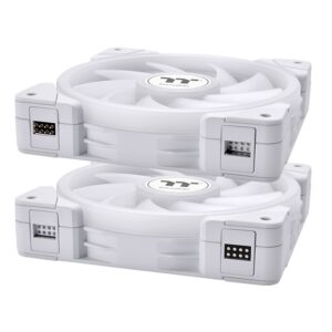 SWAFAN EX12 ARGB Sync PC Cooling Fan White TT Premium Edition (3-Fan Pack) - Image 2