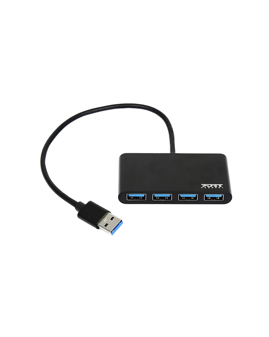 Port USB3.0 Black Plug & Play 4-port Hub
