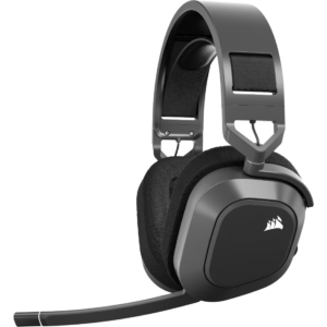 HS80 MAX WIRELESS Premium Carbon Headset; Spatial Audio; 50mm Audio Drivers; Omni-directional Microphone - PC/ Mac/ PlayStation