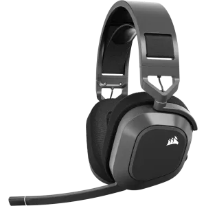 HS80 MAX WIRELESS Premium Carbon Headset; Spatial Audio; 50mm Audio Drivers; Omni-directional Microphone - PC/ Mac/ PlayStation