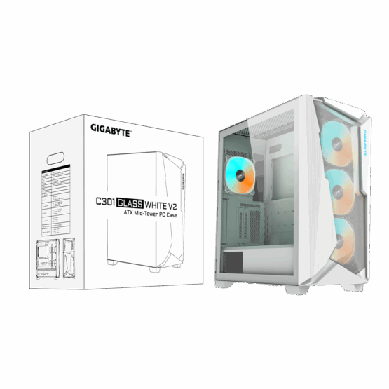 GIGABYTE C301 GLASS WHITE V2 - Image 2
