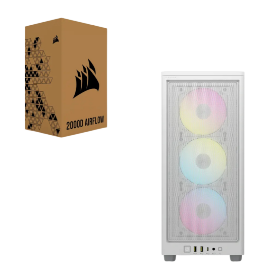 Corsair 2000D RGB Airflow White - Image 2
